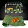 Simulation Frog Tortoise Mat Green Artificial Grass Mat Reptile Carpet  Reptile Box Decorate