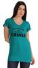 Inkmeso Vaccinated And Ready To Cruise Funny Pro-Vaccine Crew Neck T-shirt For