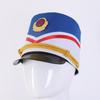 Gold Trim Strips Drum Major Master Hats Skin-friendly Soldier Top Cap Marching Band Hat  Halloween