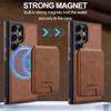 2 In 1 Magsafe Wallet Leather Phone Case For Samsung Galaxy S26 S25 S24 S23 S22 S21 Ultra Plus S20 FE Magnetic Card Holder Cover