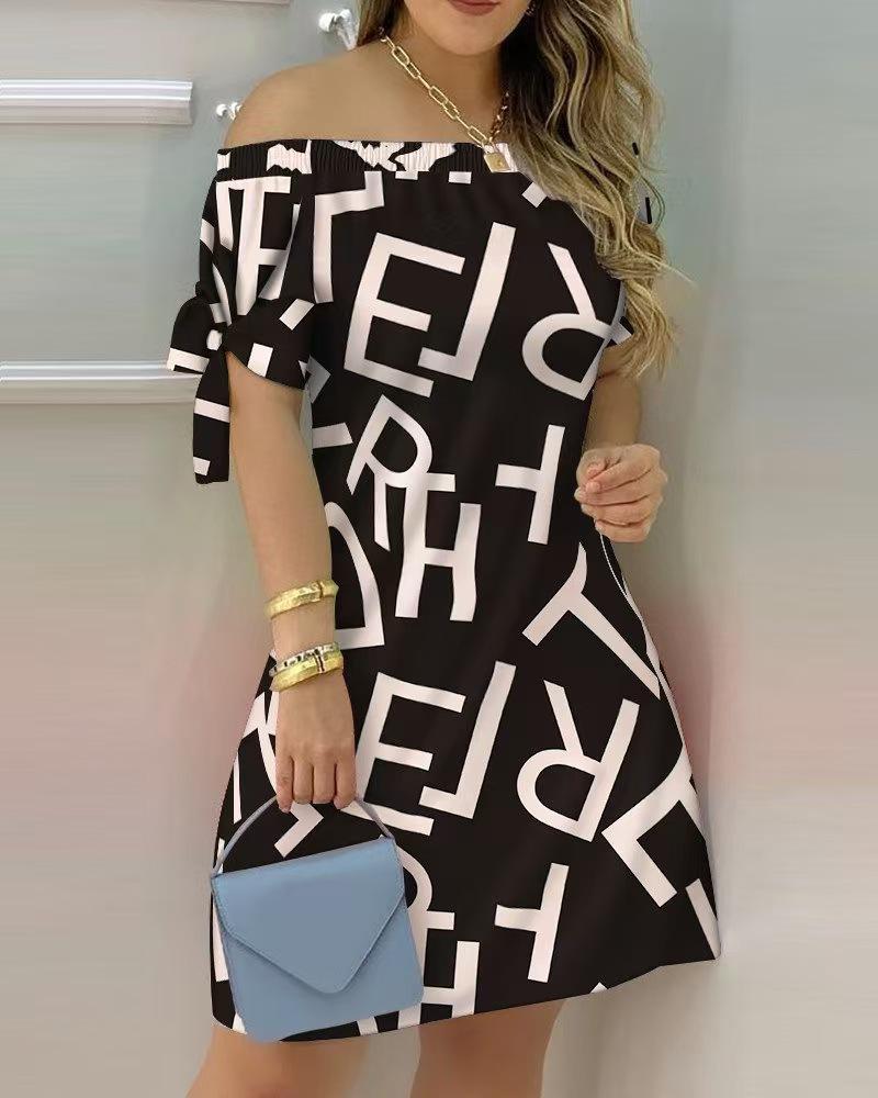 Fast-Selling Fashionable Sexy Women's Printed Dress