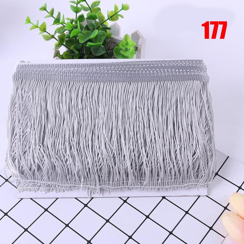 10 Meter Fransenquastenbesatz, 15 cm, Spitze, für Latein-Kleid, Makramee, Samba-Tanz, Kleidung, Vorhangspitze, Polyester, Nähen von Kleidungsstücken, Accessoire
