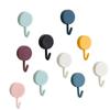 Macaron Traceless Adhesive Hook - Colorful No-Nail Plastic Hook for Kitchen & Bathroom