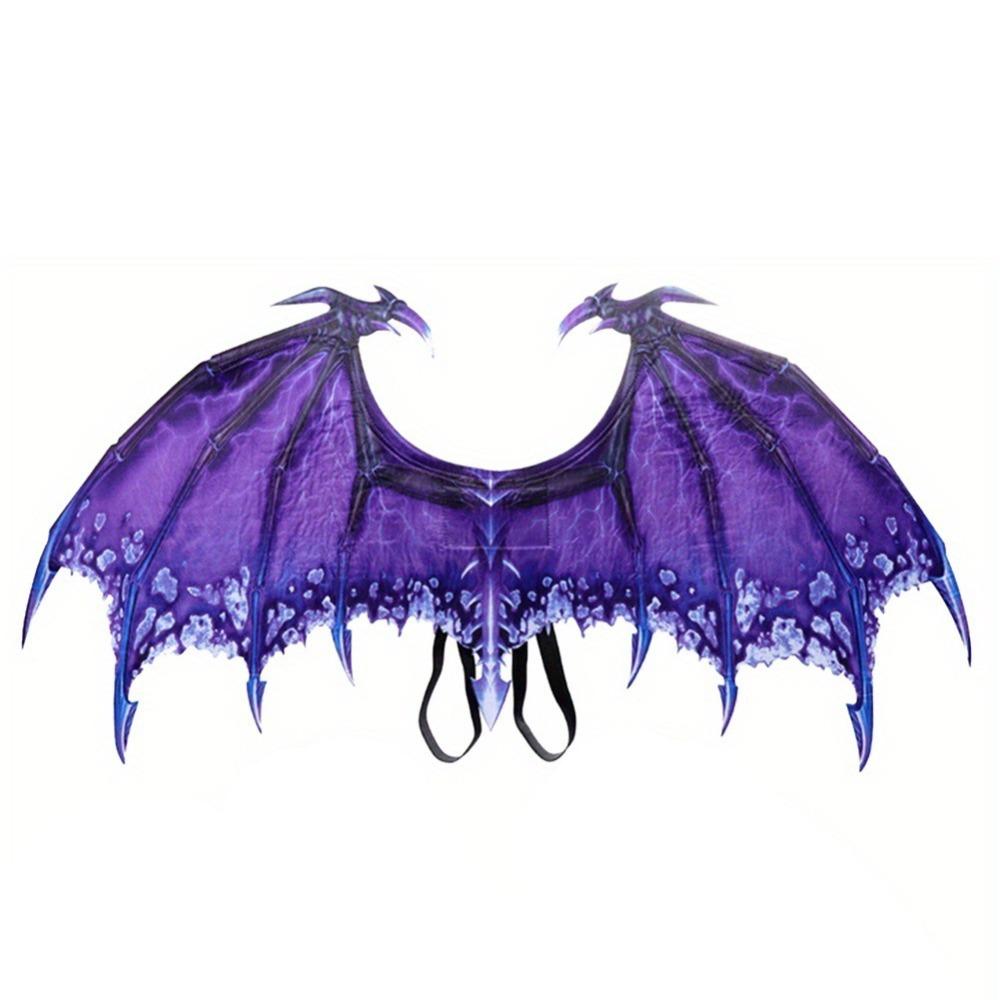 

Нетканевая ткань Маскарадное крыло дракона Эластичная лента Косплей Крыло Костюм Фото фиолетовый