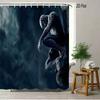 Spider-Man Black Red Gold Suit Waterproof Shower Curtain For Superhero Bathroom Decor
