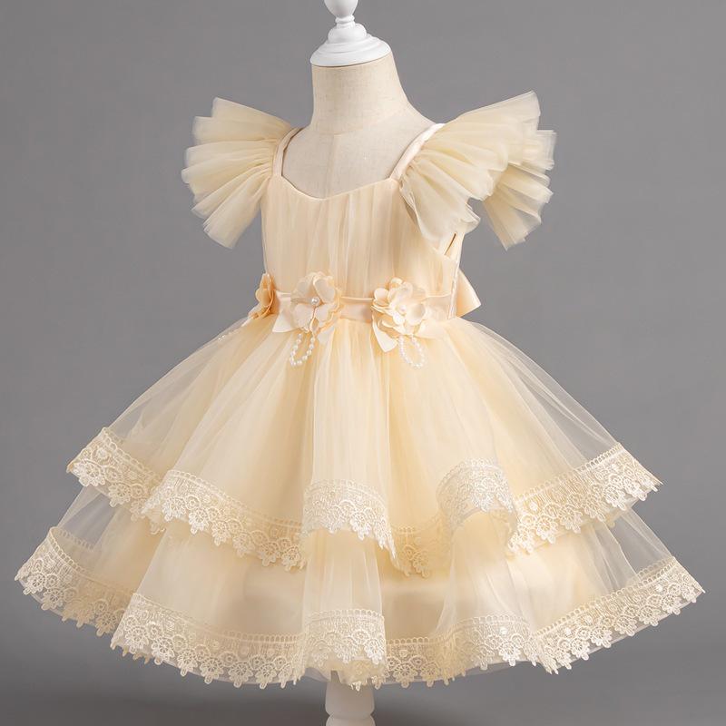 Little Girl's Puffy Princess Dress - Wedding, Birthday, Piano Performance Summer Outfit