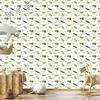 Crocodile Wallpaper White, Lime and Green for Living Room and Bedroom 50x1000