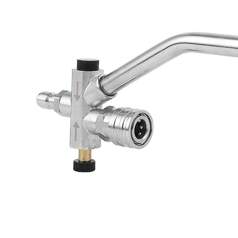 Basınçlı Yıkama Makinesi Çift Bağlantılı Uzatma Çubuğu Aleti 1/4" Hızlı Bağlantı Anahtarı Çift Uçlu Aparat Köpük Püskürtücü ve Püskürtme Nozulu İçin