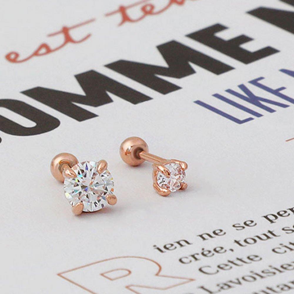 [1+1] 14K Gold-Filled Pin More Cubic Piercing (Single Side Sold)