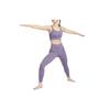 Zenvy Solid Medium Support Outdoor Comfortable Sports Bra Women Underwear Dawn-Deep-Purple FN2915509
