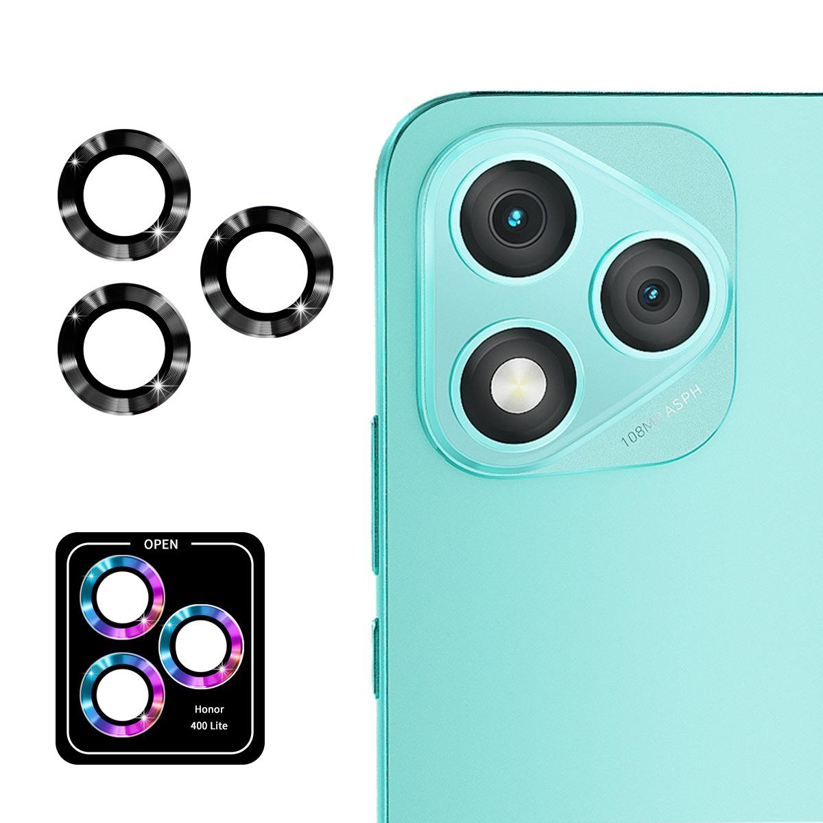 

Защита объектива камеры для Honor 400 Lite 5G ENKAY Hat-Prince Металлическое кольцо Пленка для объектива Black