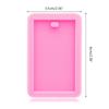 Rectangle Tag Keychain Silicone Mold with Hole for DIY Fondant Mold Trinket Gum Luggage Tag Cake Decoration Pendant