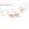 Earrings Small Daisy Stud Earrings Niche Design Temperament Flower Earrings Stainless Steel Plated 14K Gold Jewelry Women