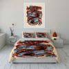 Dragon with swirling flames. Bedding sets Duvet cover sets Duvet covers Pillowcases(1 * Duvet Cover 2 * Pillowcases without duvet insert)