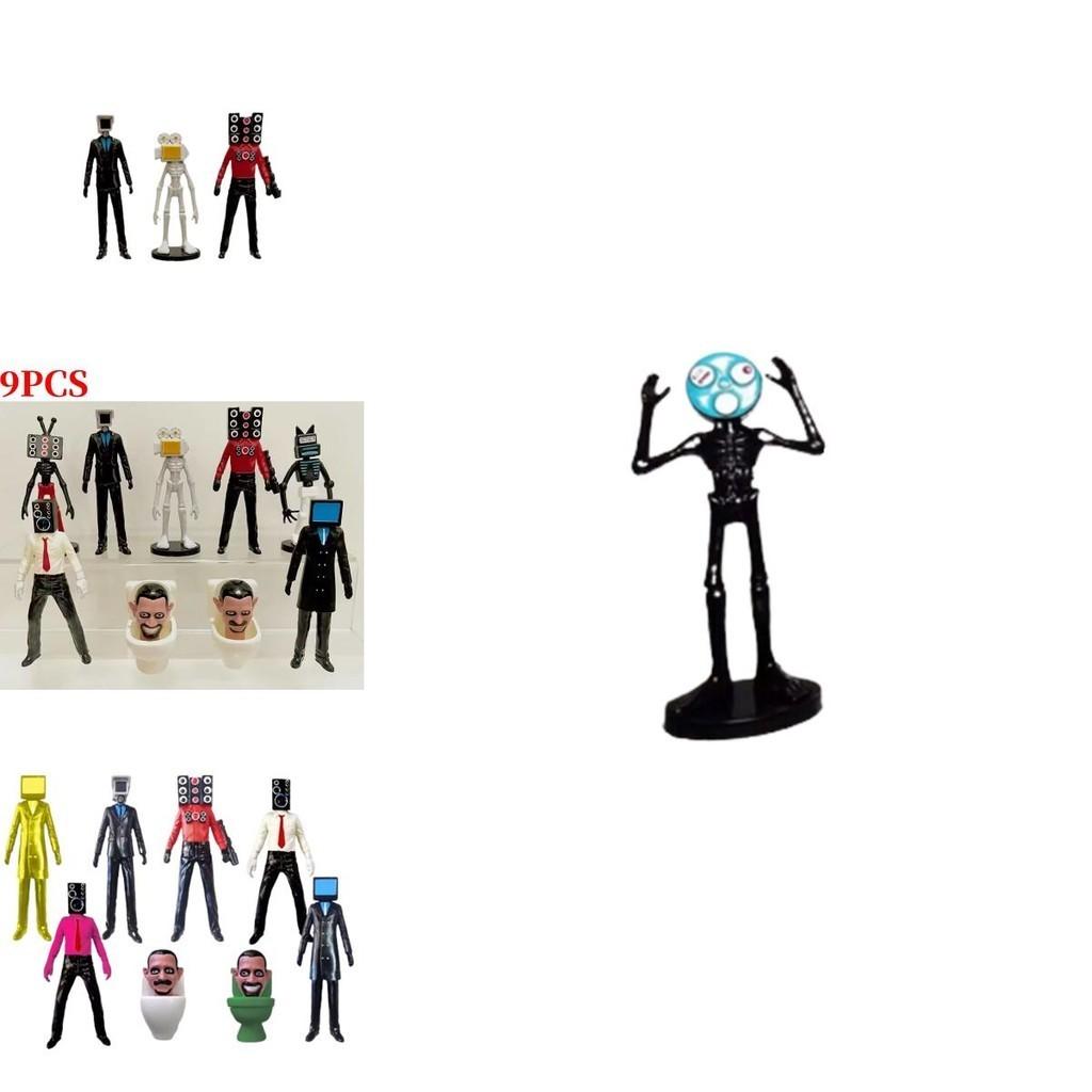 Hochwertige PVC 2,5-4,5 Zoll Toilettenmann Gegen Überwachungsmann Actionfigur Modell Dekoration