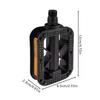 Mountain Bike Pedals BMX Bicycle Flat Anti-Slip Pedals Mountain Bike Pedals With Highly Visible Reflectors For Road City Junior