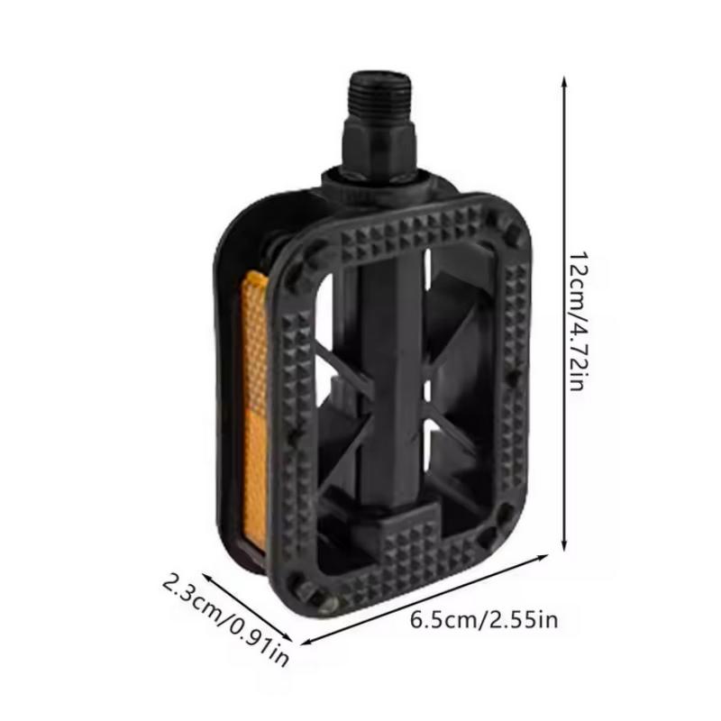 Mountain Bike Pedals BMX Bicycle Flat Anti-Slip Pedals Mountain Bike Pedals With Highly Visible Reflectors For Road City Junior