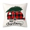 Plaid Christmas Tree Linen Pillowcase Christmas Decoration Sofa Cushion Household Supplies Pillowcase