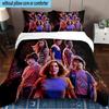 Stranger Eleven Upside Down 3PCS Bedding set,Ideal for1pc Duvet Cover And 2pcs Pillowcases Perfect for Christmas gift,Ideal for Bedroom, Dormitory