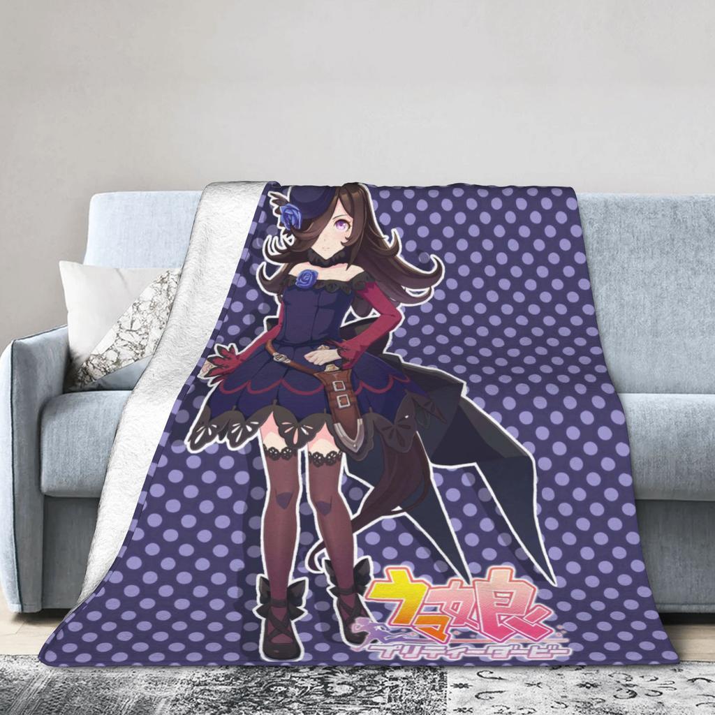 Nakayama Festa UmaMusume Pretty Derby Blankets Quality Soft Warm Throw Blanket Winter Girls Boys Home Decor Print Bedspread