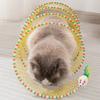 Cat Tunnel Toy Foldable Interactive Self Play Cat Hunting Spiral Tunnel Toy with Plush And Feather Toys for Indoor Cats Decompression Kitten Toys