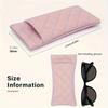 1PC Portable Squeeze Sunglasses Case- Pu Leather Soft Sunglasses Case Easy To Use Eyeglasses Case Pouch