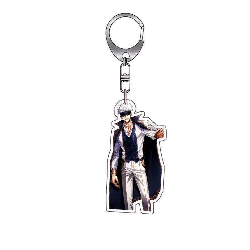 Anime Acrylic Keychain for Jjk Ryomen Sukuna Satoru Gojo Suguru Geto Different Styles Self-Made Acrylic Key Buckle Bag Pendant