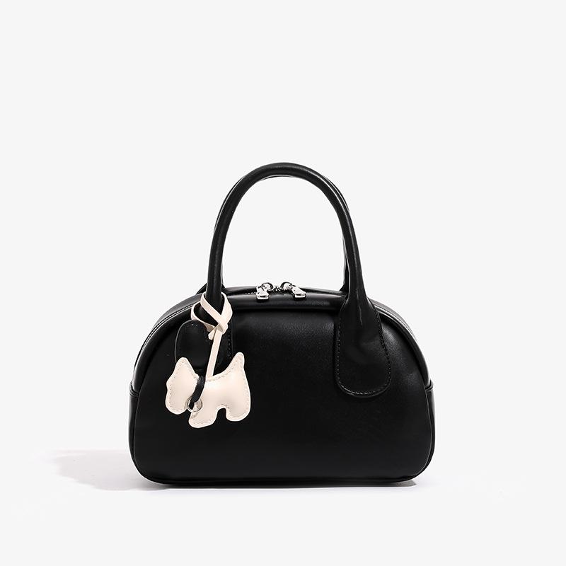 Sweet Macaron Color Shell Bag Handbag Super Milk Lychee Pattern Crossbody Bag Design Sense One Shoulder Crossbody Bag Bag