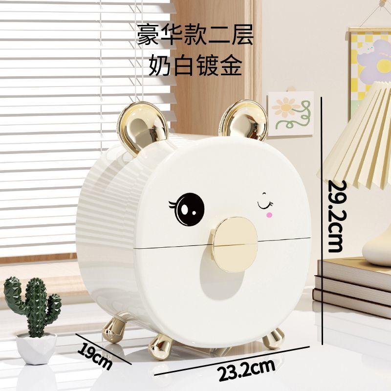 Cute Multi-Layer Drawer Desktop Organizer for Girls: Dormitory Makeup & Hair Accessory Storage Box Organizer for Hair Clips, Cosmetics Hairpieces