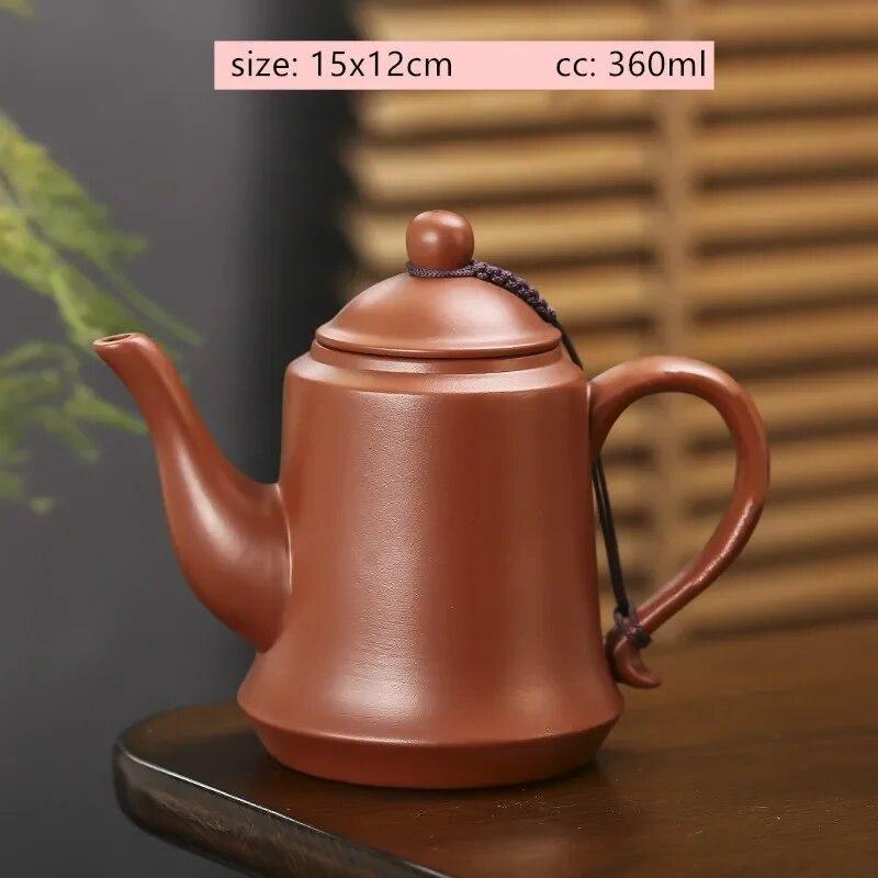 Starožitná fialová hliněná čajová konvička Surová ruda Zhu Mud Konvička Xishi Ručně vyráběná kulová dírka Filtr Beauty Pot Tradiční čajové sady Zisha
