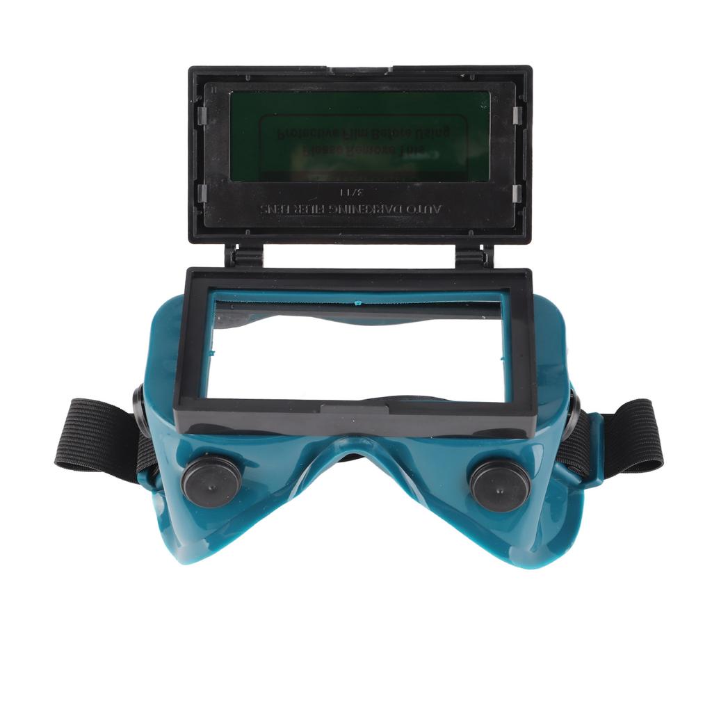 Solar Auto Darkening Eye Mask Welding Goggles Welder Eye  ive Glasses (Blue)