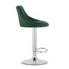 Kast Stool - Velvet Green / Chrome Base X 2