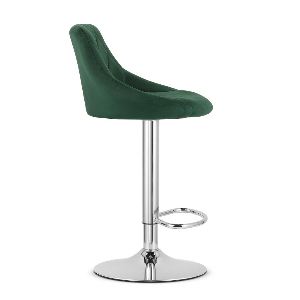Kast Stool - Velvet Green / Chrome Base X 2