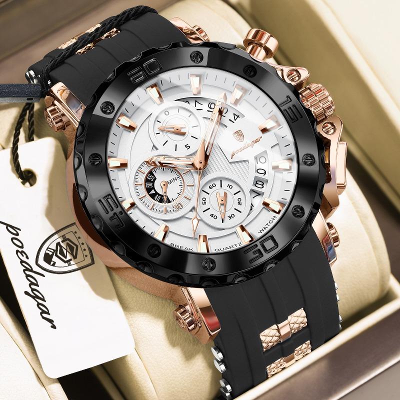 Top Brand Multi-function New Men's Watch Chronograph Luminous Quartz Fashion Watch