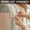 Dustproof Clothing Compression Board Large Capacity Foldable Clothes Dust Cover Space Saving Protective Garment Bag Cover
