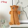 Cute Plush Capybara Pencil Pouch With High Capacity For School And Travel Gift