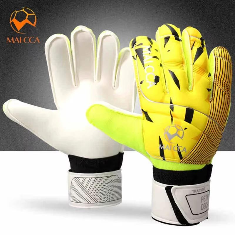 Professional Goalkeeper Gloves Strong Finger Protection Soccer Goalie Gloves Thickened Latex Strong Finger Save Protection