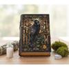 Raven Leather Grimoire Journal, Vintage Spell Book of Shadows Anniversary Gift