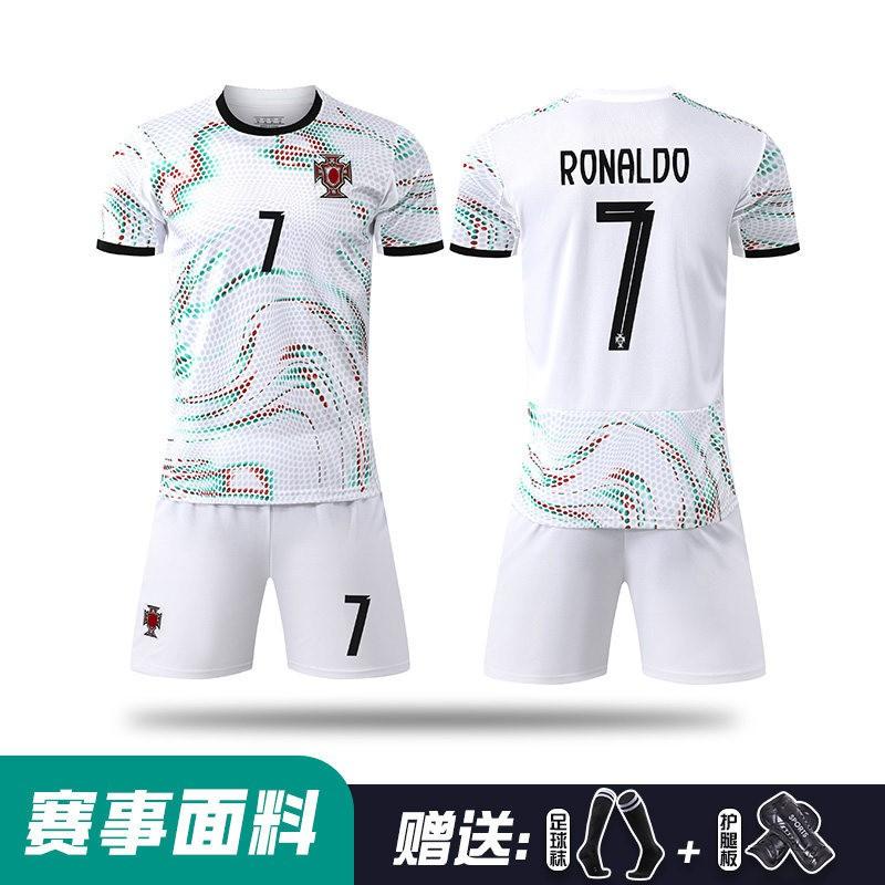 Kids Adult Football Jersey Set - Portugal National Team Home Away 10 7 Soccer Uniforms Training Match