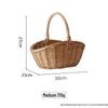 Deer-Colored Woven Handheld Basket