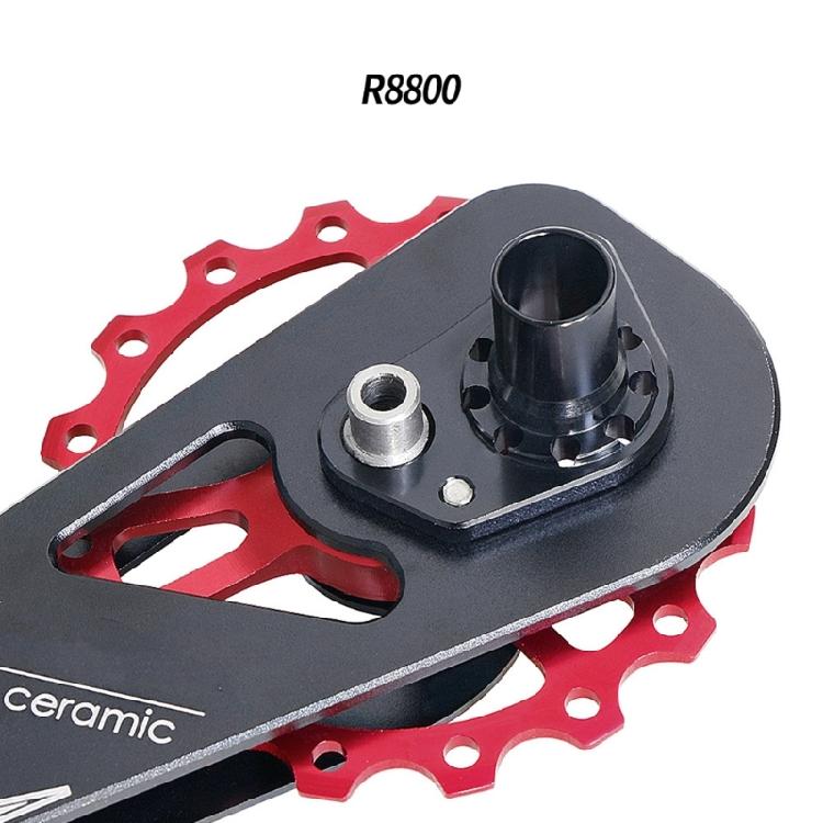 Low Frictions 16T Bike Rear Derailleur Pulley Systems, Aluminum with Ceramic Bearing for R8000 R8800 5800 Climbing Ease