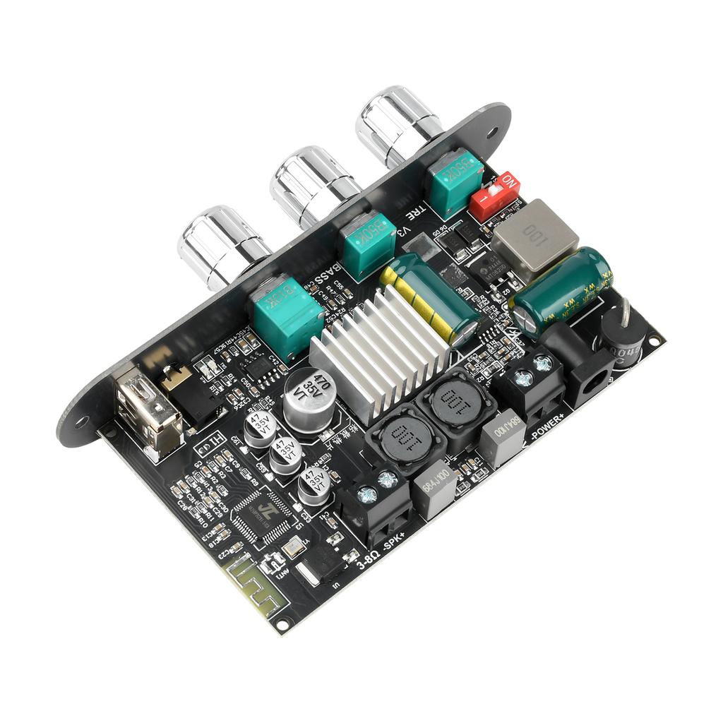 100W BT Amplifier Board ZK-1001U with Boost Mono Treble Bass TWS DIY Speaker TPA3116D2 AMP AUX USB Input Bass/Treble Control