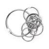 15/20/25/30/35/40/45/50 mm CARDS Albums Binding Shifting Key Chain Opening Circle  Metal Rings Clip Adjustable Leather Rivets