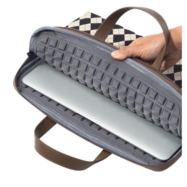 Lumiere brašna na notebook MacBook pouzdro embosovací podložka, 03. Argyle černá