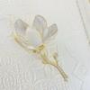 Vintage Enamel Magnolia Corsage Palace Style Jewelry Accessories Suitable For Women To Wear