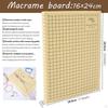 Macrame Board and Pins Kit with Grids for Measuring Reusable English Instruction Handmade