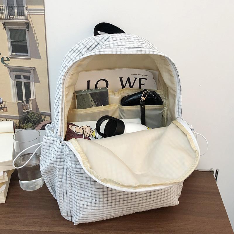 Damen Leichter Schulrucksack Große Kapazität Studenten Karorucksack