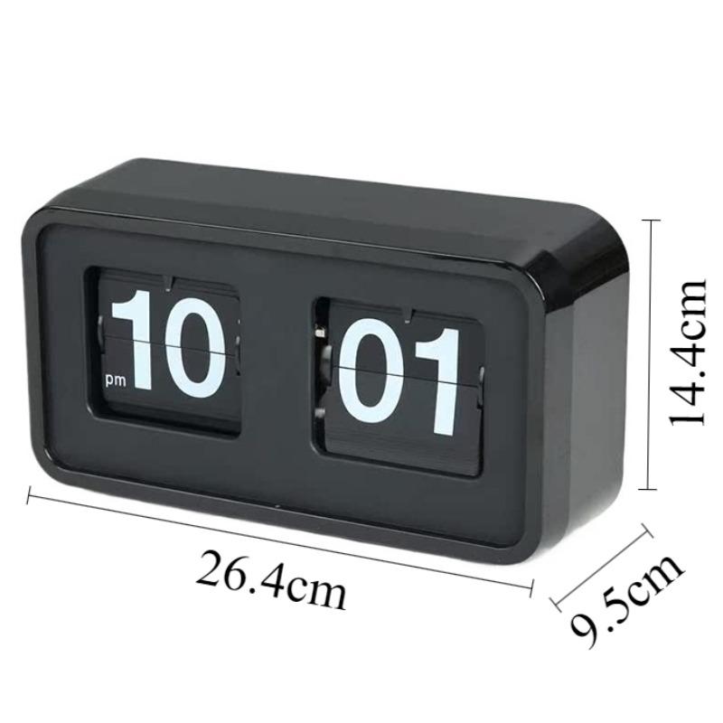 Retro Flip Table Clock Digital Desk Watch Silent Living Room Tabletop Clocks Aesthetic Luxury Desktop Watches Tables Decoration