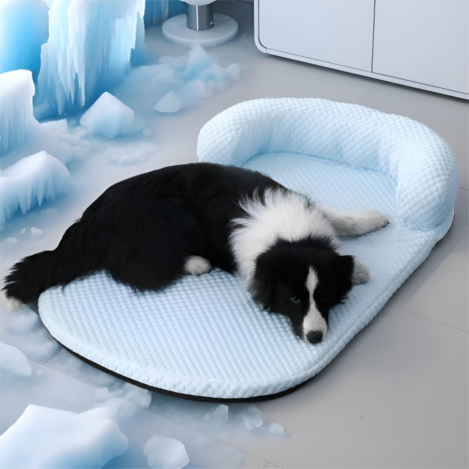 

ГИИПЕТ Коврик для лета для собаки Охлаждающий Летний Очень Прохладная Кровать для Средних и Крупных Дышащий [Охлаждающие Собаки, Использовать] Кровать, Коврик, Кровать, Использовать, Стирающийся, синий