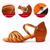Girls' White Professional Latin Dance Shoes - Soft Sole for Beginners & Competitions
